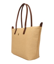 TOMMY HILFIGER POPETTE Borsa shopping a spalla, XL sand mono - Borse Donna - 4