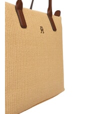 TOMMY HILFIGER POPETTE Borsa shopping a spalla, XL sand mono - Borse Donna - 5