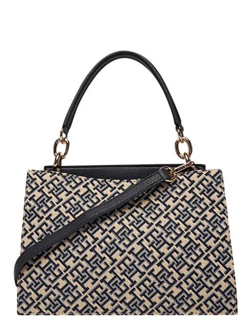 TH HER Borsa a mano, con tracolla blue mono - Borse Donna