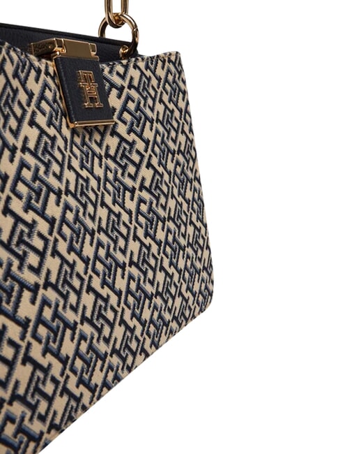 TH HER Borsa a mano, con tracolla blue mono - Borse Donna