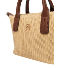 TOMMY HILFIGER POPETTE Borsa a mano, con tracolla sand mono - Borse Donna - 4