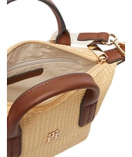 TOMMY HILFIGER POPETTE Borsa a mano, con tracolla sand mono - Borse Donna - 6
