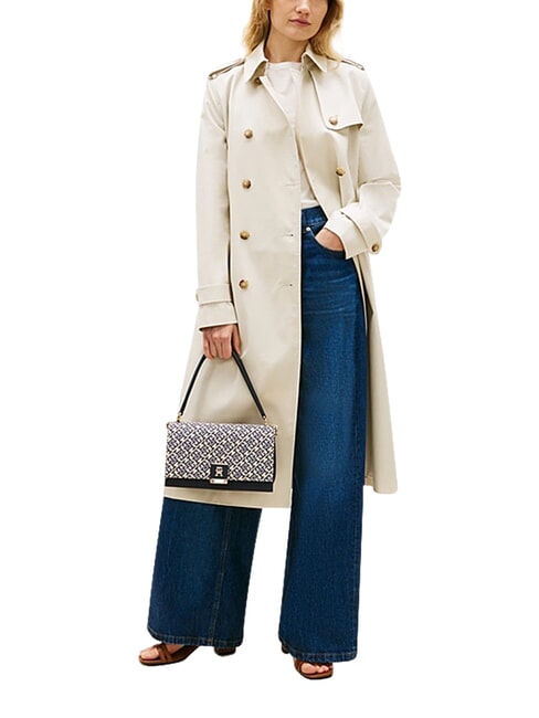 TH HER Borsa a mano, con tracolla blue mono - Borse Donna