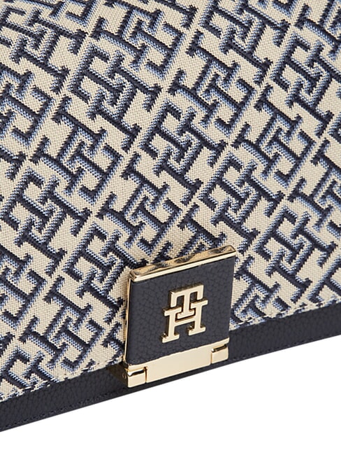 TH HER Borsa a mano, con tracolla blue mono - Borse Donna