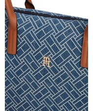 TOMMY HILFIGER POPETTE Borsa shopping a spalla, XL blue denim - Borse Donna - 4