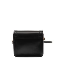 THE BRIDGE ELBA Borsa in pelle con flap a tracolla Nero Oro - Borse Donna - 4