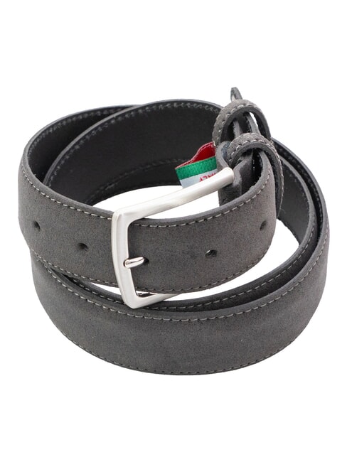 BASIC Cintura in pelle, Made in Italy grey - Cinture