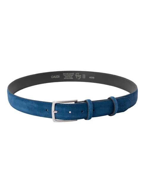 BASIC Cintura in pelle, Made in Italy light blue - Cinture