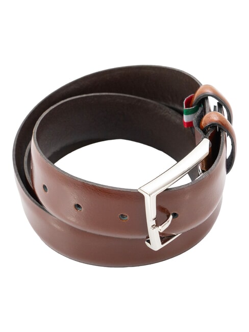 LUXURY Cintura in pelle Tobacco - Cinture