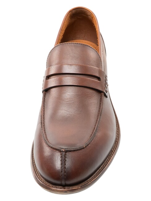 CARSON Mocassini in pelle antique cognac - Scarpe Uomo