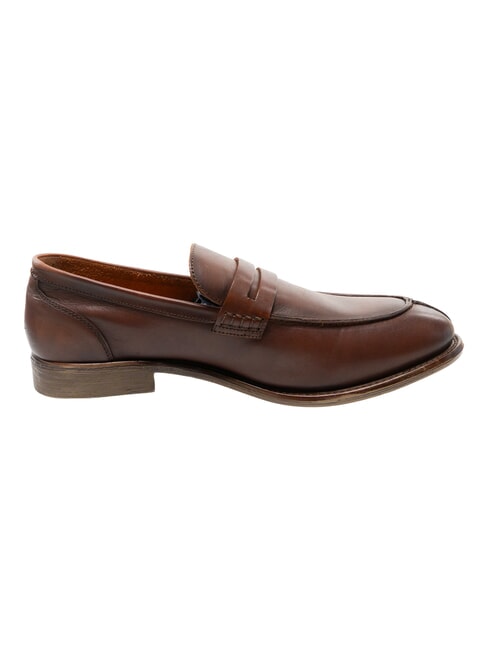 CARSON Mocassini in pelle antique cognac - Scarpe Uomo