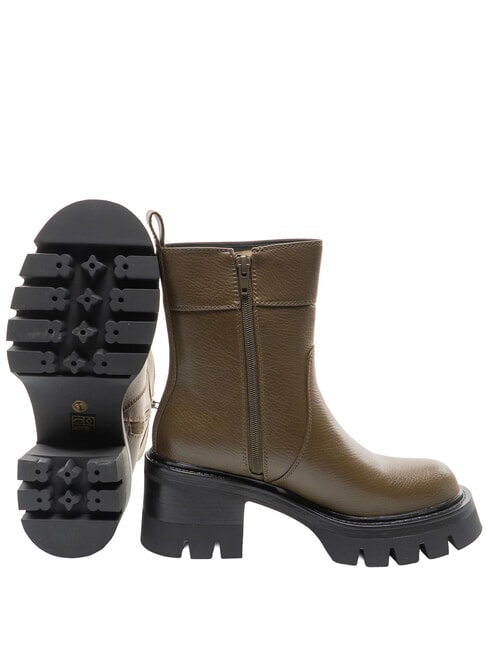 CONNIE DEER Stivaletti tacco 7cm MILITARY - Scarpe Donna