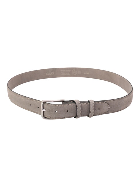 BASIC Cintura in pelle, con logo impresso taupe - Cinture