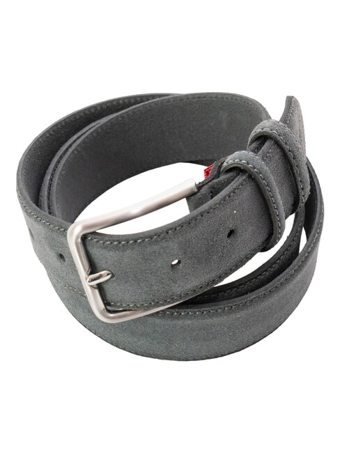 BASIC Cintura in pelle, con logo impresso grey - Cinture