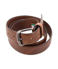 GAUD&Igrave; SANTA CROCE Cintura in pelle, Made in Italy Tobacco - Cinture - 3