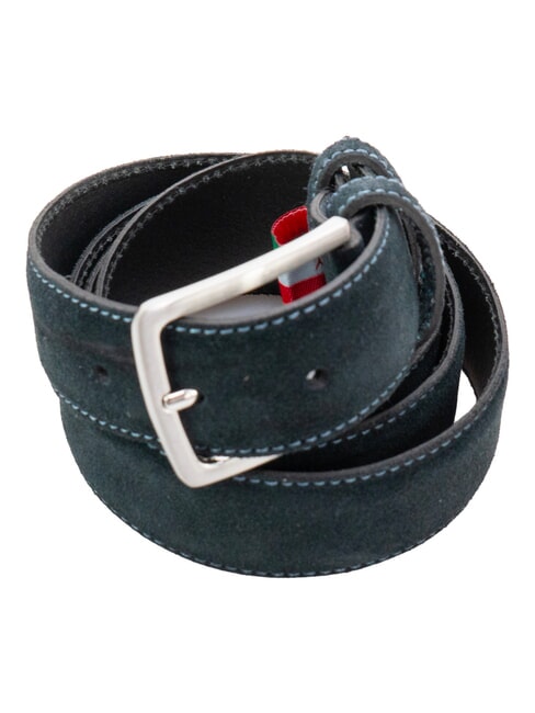 BASIC Cintura in pelle, Made in Italy dark blue - Cinture