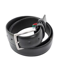 GAUD&Igrave; TEXAS Cintura bombata, in pelle NERO - Cinture - 3