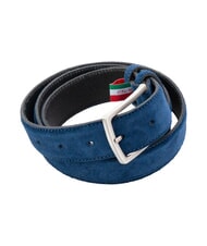 GAUD&Igrave; BASIC Cintura in pelle, con logo impresso light blue - Cinture - 3