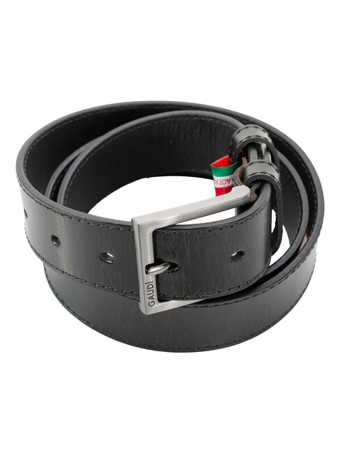 BRIDGE Cintura in pelle Made in Italy NERO - Cinture