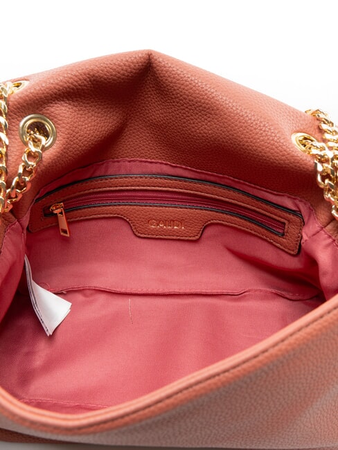 ESMERALDA Borsa media a spalla manici catena copper - Borse Donna