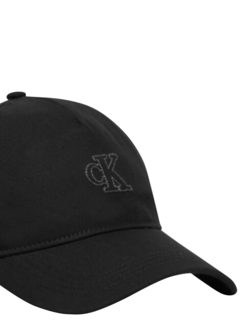 CKJ SMALL MONOGRAM Cappello con visiera na black - Cappelli