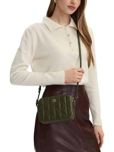 QUILTED EMBLEM Mini Bag a tracolla cypress - Borse Donna