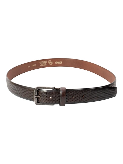 SANTA CROCE Cintura in pelle, Made in Italy darkbrown - Cinture