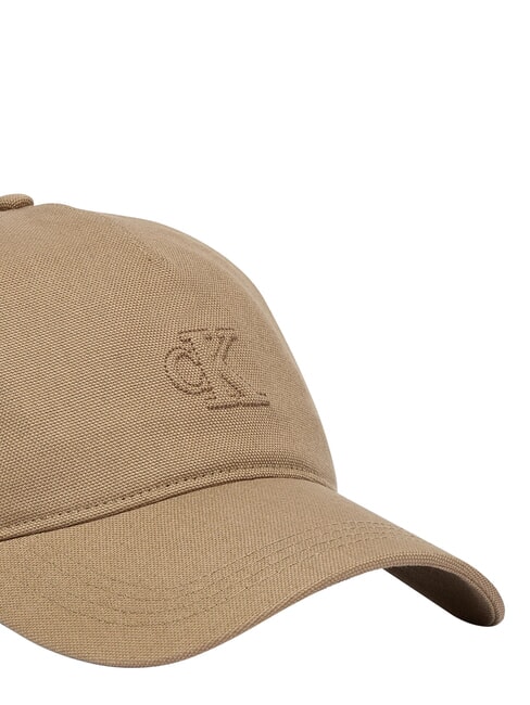CKJ SMALL MONOGRAM Cappello con visiera desert taupe - Cappelli