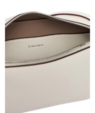 CALVIN KLEIN EMBOSSED LOGO Mini Bag a tracolla white alyssum - Borse Donna - 5