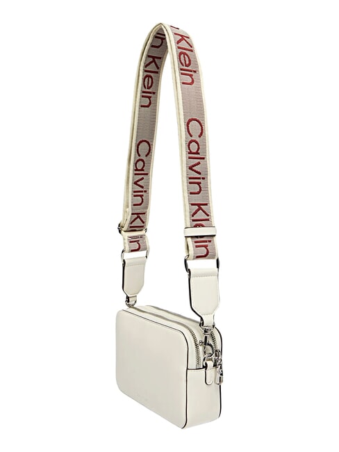 SIGNATURE LOGO STRAP Borsa camera case doppia funzione white alyssum - Borse Donna