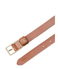CALVIN KLEIN CLASSIC BUCKLE Cintura in pelle argan oil / antique light gol - Cinture - 4