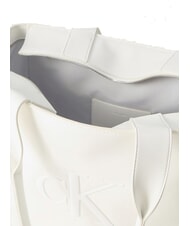 CALVIN KLEIN BOLD MONOGRAM Shopper a spalla white alyssum - Borse Donna - 3