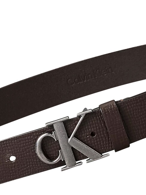 CK HARDWARE Cintura in pelle ck dark brown - Cinture