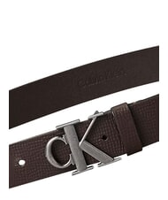 CALVIN KLEIN CK HARDWARE Cintura in pelle ck dark brown - Cinture - 3