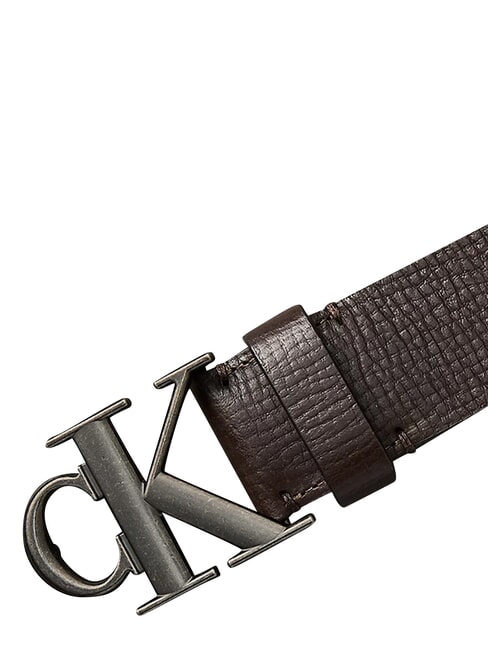 CK HARDWARE Cintura in pelle ck dark brown - Cinture