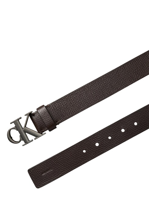 CK HARDWARE Cintura in pelle ck dark brown - Cinture