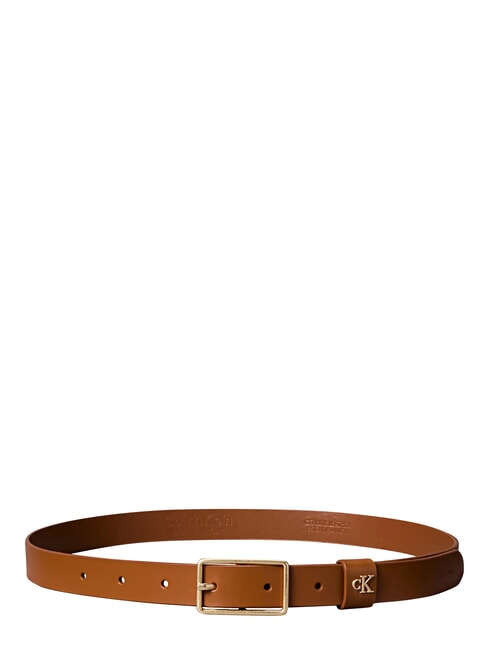 CLASSIC BUCKLE Cintura in pelle argan oil / antique light gol - Cinture