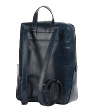 THE BRIDGE IOLANDA Zaino con tasca frontale, in pelle oltremare abb. oro - Borse Donna - 2