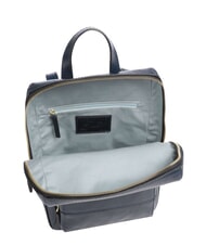 THE BRIDGE IOLANDA Zaino con tasca frontale, in pelle oltremare abb. oro - Borse Donna - 4