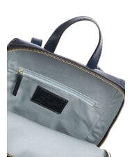 THE BRIDGE IOLANDA Zaino con tasca frontale, in pelle oltremare abb. oro - Borse Donna - 5