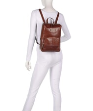 THE BRIDGE IOLANDA Zaino con tasca frontale, in pelle MARRONE - Borse Donna - 5