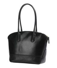 THE BRIDGE IOLANDA Borsa shopping a spalla, in pelle Nero Oro - Borse Donna - 2