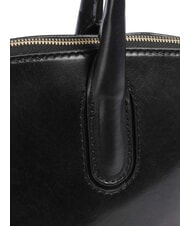 THE BRIDGE IOLANDA Borsa shopping a spalla, in pelle Nero Oro - Borse Donna - 3