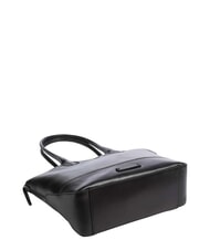 THE BRIDGE IOLANDA Borsa shopping a spalla, in pelle Nero Oro - Borse Donna - 5