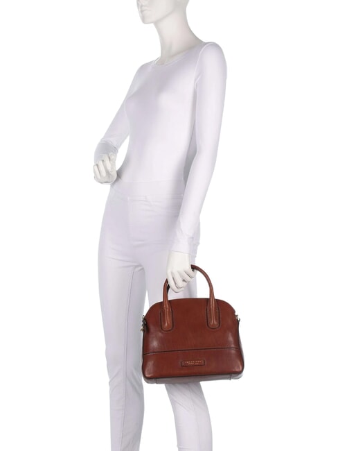 IOLANDA Borsa a mano, con tracolla, in pelle MARRONE - Borse Donna