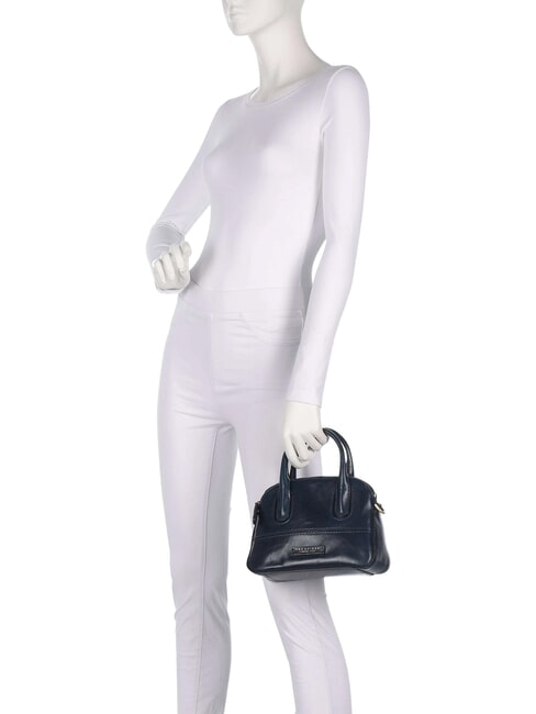 IOLANDA Borsa mini a mano, con tracolla, in pelle oltremare abb. oro - Borse Donna