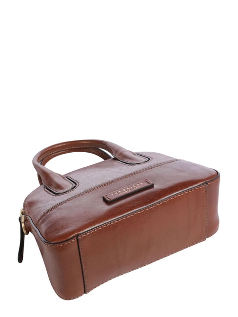 IOLANDA Borsa mini a mano, con tracolla, in pelle MARRONE - Borse Donna