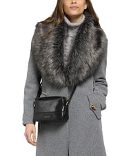 THE BRIDGE IOLANDA Borsa mini a tracolla, in pelle Nero Oro - Borse Donna - 2