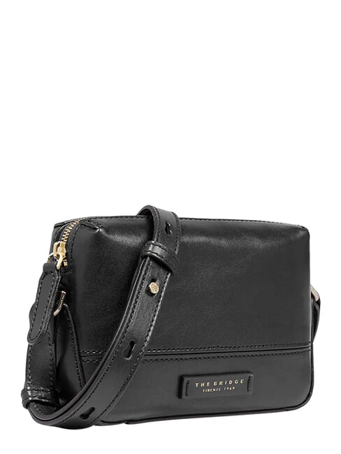 IOLANDA Borsa mini a tracolla, in pelle Nero Oro - Borse Donna