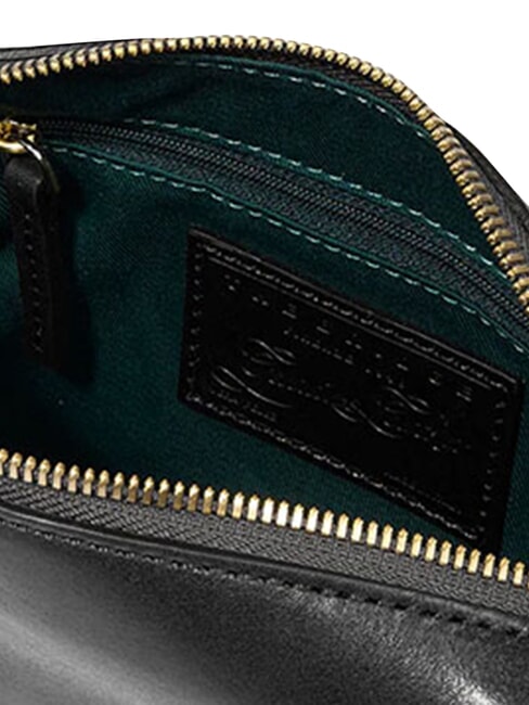 IOLANDA Borsa mini a tracolla, in pelle Nero Oro - Borse Donna